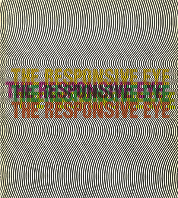 Cover of the exhibition catalogue for The Responsive Eye at the Museum of Modern Art, New York (1965)